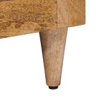 vidaXL Cabinet de chevet Naturel 50 x 33 x 60 cm Bois de mangue massif