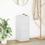 vidaXL Buffet blanc 29 5x34x76 cm bois d'ingénierie