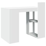 vidaXL Bureau blanc 103 5x56 5x94 cm bois d'ingénierie