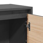 vidaXL Tables de chevet 2 Pièces Gris 40x30 5x40 cm Bois de pin massif