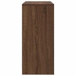 vidaXL Buffet avec tiroir chêne brun 80x34x76 cm bois d'ingénierie