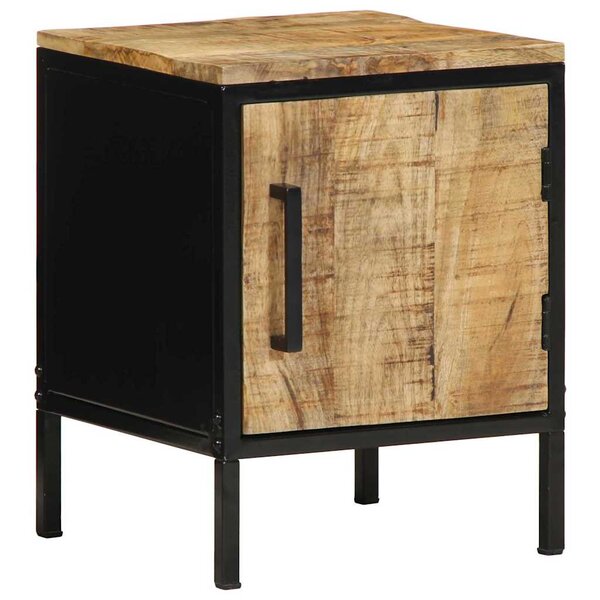 vidaXL Cabinet de chevet Marron et noir 30 x 30 x 40 cm
