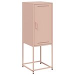 vidaXL Buffet haut rose 36x39x107 cm acier