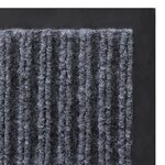 vidaXL Tapis d'entrée gris 90 x 120 cm PVC