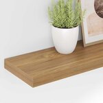vidaXL Étagère Murale 4 Pièces Marron 120 x 23 5 x 4 cm Bois d'ingénierie