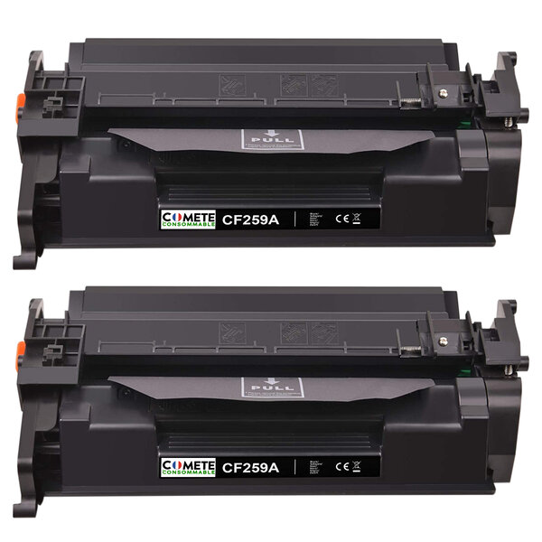 59A - 2 Toners Compatibles HP 59A 59X pour Toner HP - Noir - COMETE