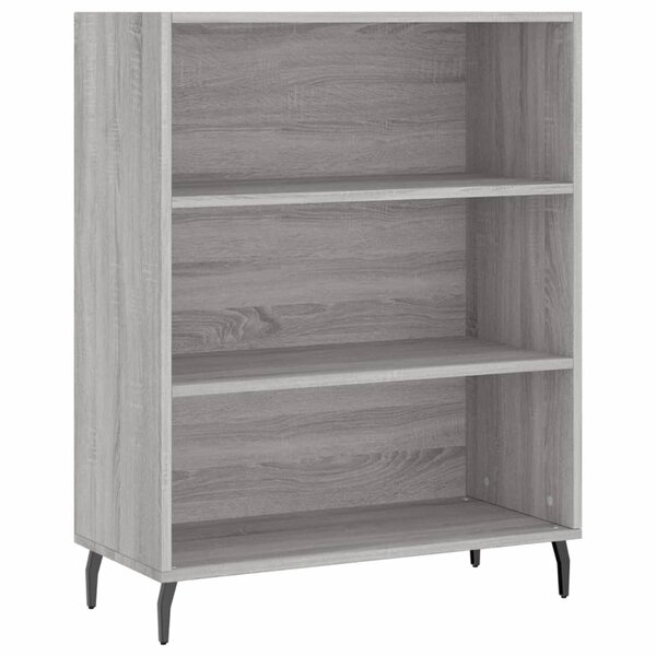 vidaXL Armoire à étagères sonoma gris 69 5x32 5x90cm bois d'ingénierie