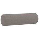 vidaXL Ensemble de canapés 2 Pièces avec coussins taupe tissu