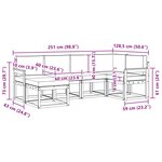 vidaXL Ensemble de canapés d'extérieur 6 pc Blanc et anthracite
