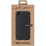 JUST GREEN Coque Bio pour iPhone 6/7/8 Noir