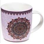 Mug mandala parme avec infuseur