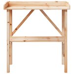 vidaXL Table à plantes avec étagère 78x38x82 5 cm bois de sapin solide
