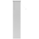 vidaXL Store de Fenêtre avec des rideaux Autre Argenté 80 x 130 cm Aluminium