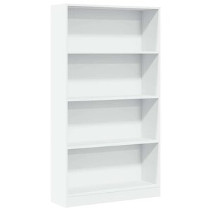 vidaXL Bibliothèque blanc 80x24x143 cm bois d'ingénierie