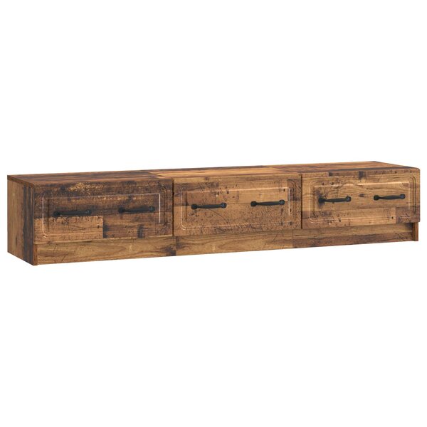 vidaXL Meuble TV Bois ancien 147 x 34 5 x 27 cm Bois d'ingénierie
