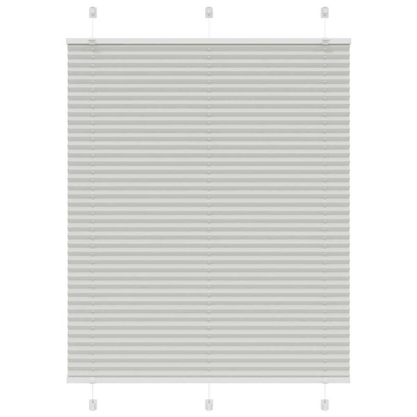vidaXL Store plissé gris clair 105x100cm largeur du tissu 104 4cm