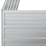 vidaXL Lit surélevé de jardin 100x40x45 cm Acier galvanisé Argenté