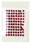 Strass thermocollant tissu Ø 4mm Rouge 80 pièces