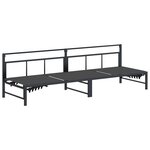 vidaXL Transat Noir 200 x 62 x 59 5 cm Textilène