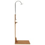 vidaXL Douche de jardin 75x75x210 cm Bois de teck solide