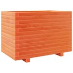 vidaXL Jardinière cire marron 70x40x49 5 cm bois de pin massif