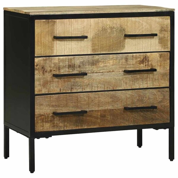 vidaXL Buffet avec tiroir 70 x 35 x 70 cm Bois de manguier massif