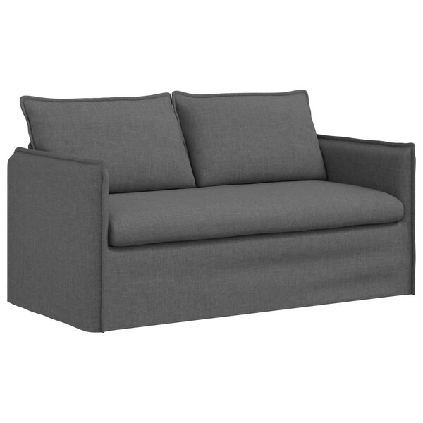 vidaXL Canapé Gris foncé 156 x 82 x 85 cm tissu