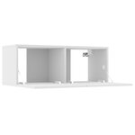 vidaXL Meubles TV 4 Pièces blanc 80x30x30 cm bois d'ingénierie