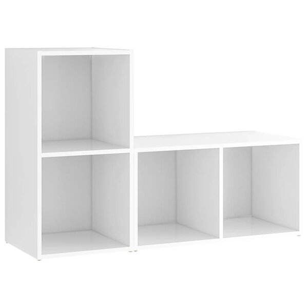 vidaXL Meubles TV 2 Pièces Blanc 72x35x36 5 cm Bois d'ingénierie