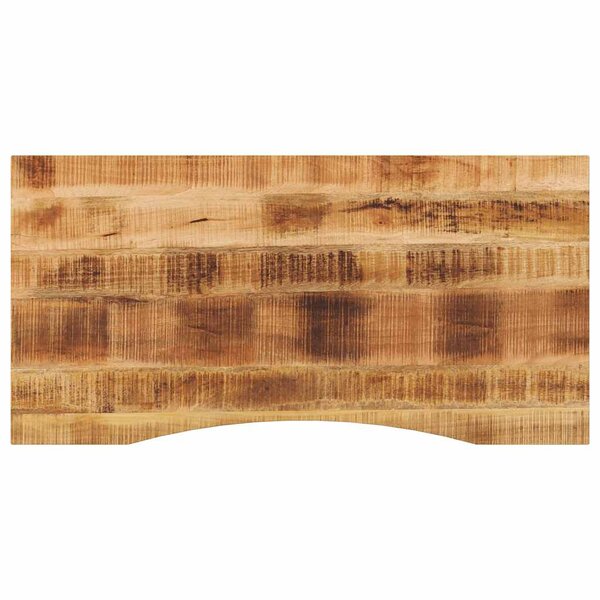 vidaXL Dessus de bureau avec courbe 120x50x2 5 cm manguier massif brut