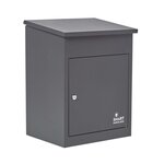 Boîte à colis moyenne 1 porte Gris foncé à accès frontal Acier galvanisé SMART PARCEL BOX®