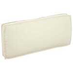 vidaXL Coussin pour assise / dossier de palette Crème 120 x 50 x 12 cm