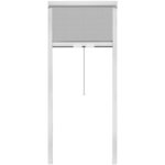 Moustiquaire enroulable blanche pour fenêtre 80 x 170 cm