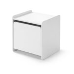 Vipack Table de chevet avec porte Kiddy Bois Blanc