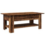 vidaXL Table basse vieux bois 102x55x42 cm bois d'ingénierie