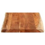 vidaXL Dessus de table 80x60x3 8 cm rectangulaire bois massif d'acacia