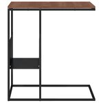 vidaXL Table d'appoint Noir 55x36x59 5 cm Bois d'ingénierie