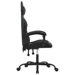 vidaXL Chaise de jeu Noir Similicuir
