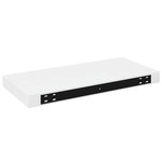 vidaXL Étagère murale flottante 4 Pièces Blanc brillant 50x23x3 8 cm MDF