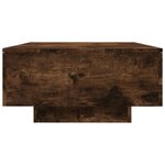 vidaXL Table basse Chêne fumé 90x60x31 cm Bois d'ingénierie
