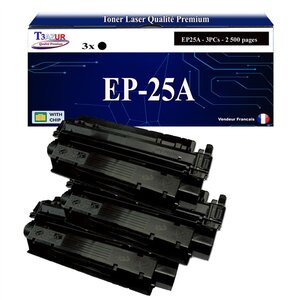T3AZUR -3x Toners compatibles avec Canon EP-25 (5773A004) pour Canon LBP1210  LBP558  LBP-1210  LBP-558