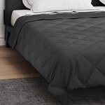 vidaXL Duvet d'été simple Anthracite 220 x 200 cm Microfibre