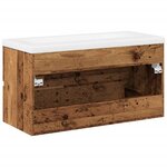 vidaXL Armoire lavabo avec bassin intégré vieux bois