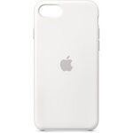 APPLE Coque pour iPhone SE Silicone - Blanc