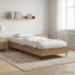 vidaXL Cadre de lit Chêne artisanal 80 x 200 cm Bois d'ingénierie