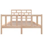 vidaXL Cadre de lit Bois de pin massif 160x200 cm