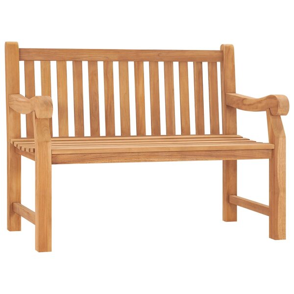 vidaXL Banc de jardin 114 cm bois de teck solide