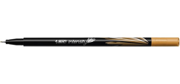 Stylo Feutre Fineliner Intensity Pte Baguée métal Fine 0,4mm Marron BIC