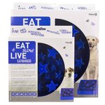 EAT SLOW LIVE LONGER Mangeoire lente Star Bleu L