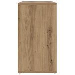 vidaXL Banc à chaussures avec étagère Autre chêne artisanal 103 x 30 x 55 cm
